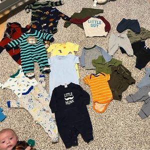 Large lot 0-3M boys